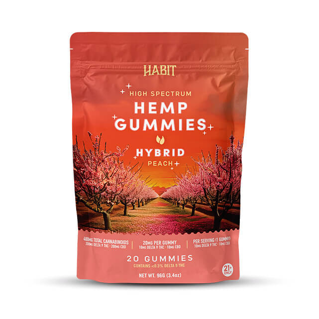 Delta 9+CBD Gummies – Peach Hybrid