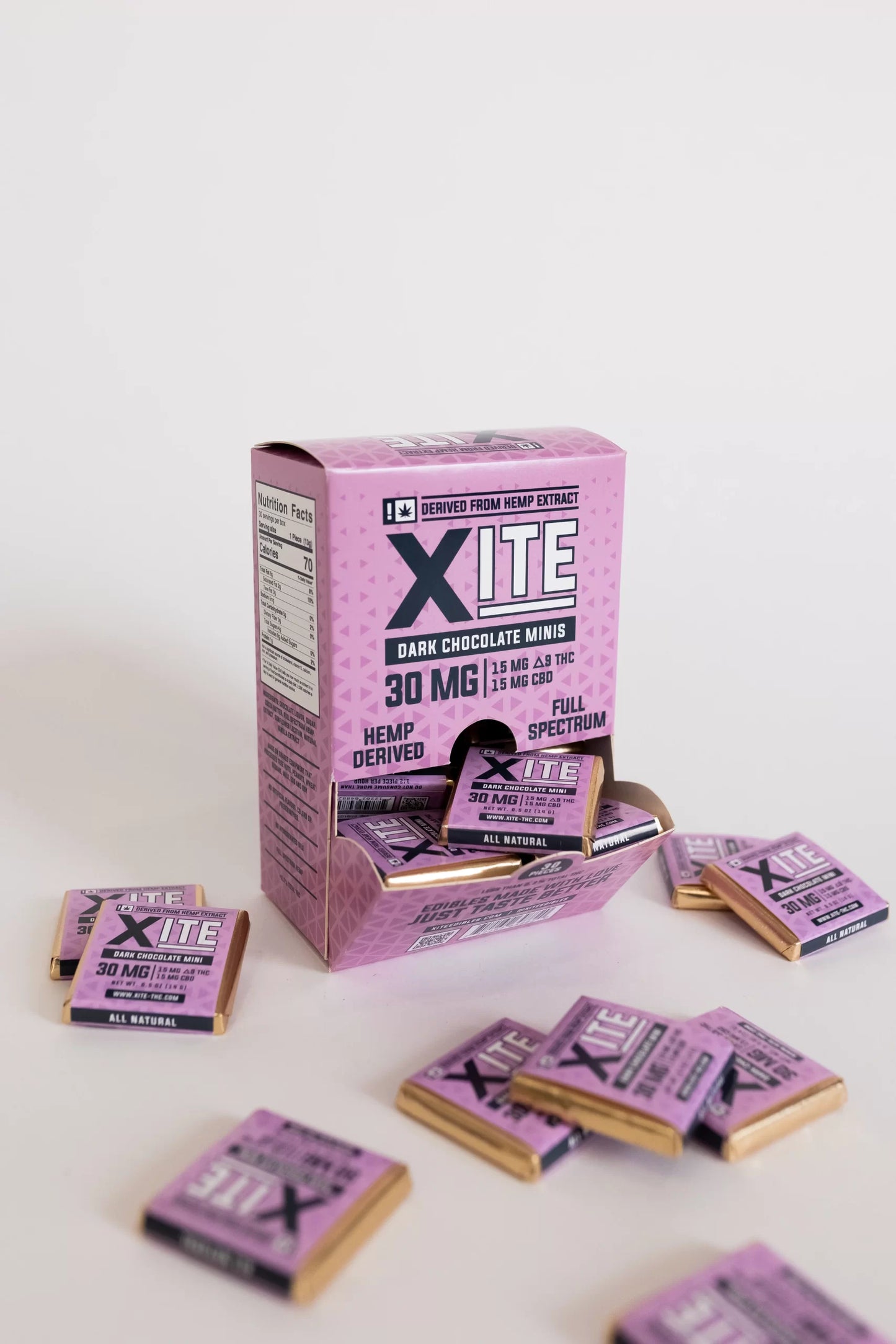Dark Chocolate THC Delta 9 Singles – Minis – Xite