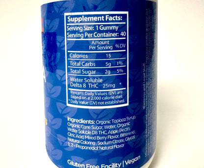 Delta-8 Golden Gummies 25mg/1000 total Lifeoria