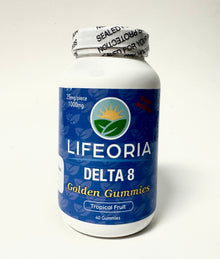 Delta-8 Golden Gummies 25mg/1000 total Lifeoria