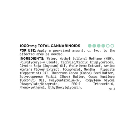 1000mg Relief Cream Full Spectrum