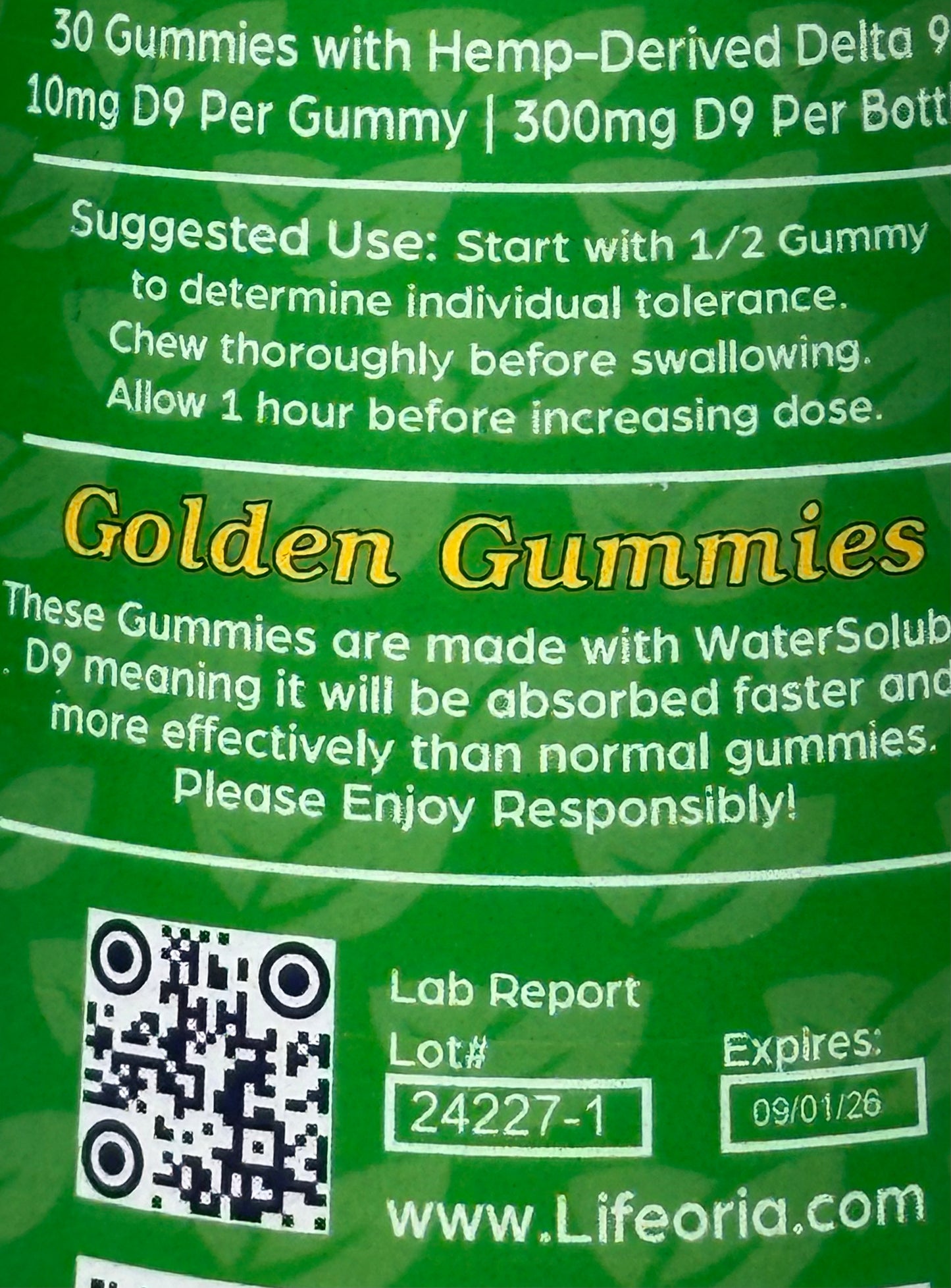 Delta 9 Indica Lifeoria Gummies