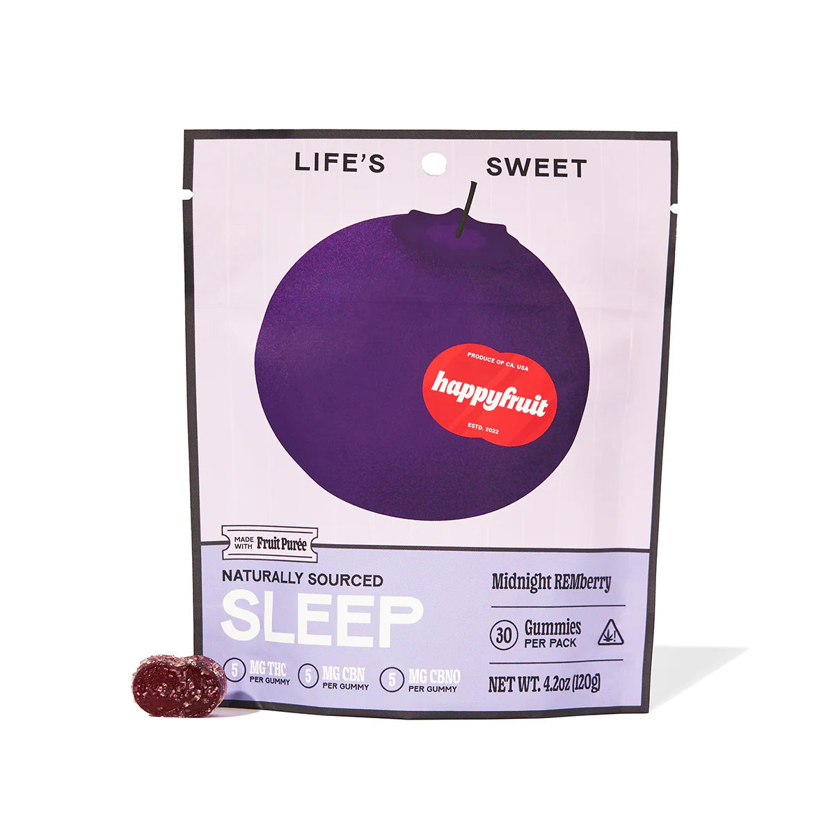 Midnight REMberry THC+CBN+CBNO  Gummies