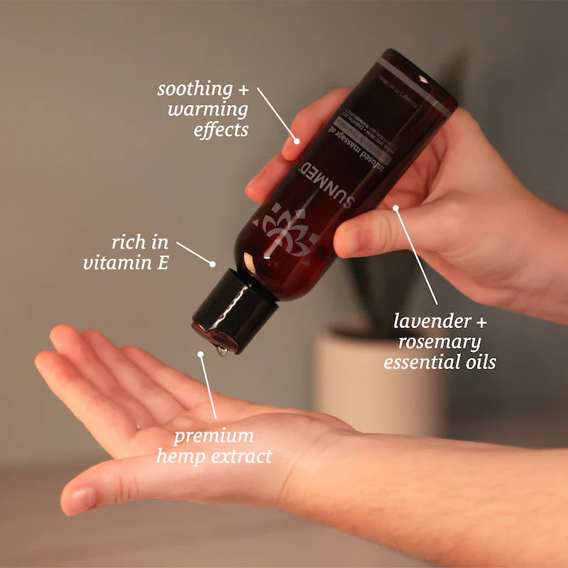 Massage Oil- Broad Spectrum CBD-Infused