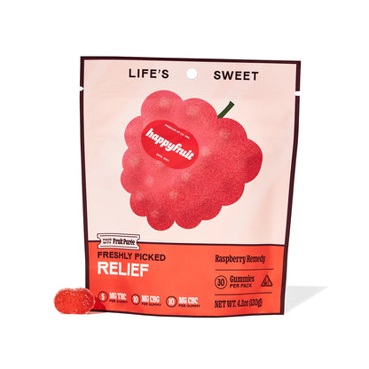 THC+CBG+CBC Raspberry Relief Remedy Gummies