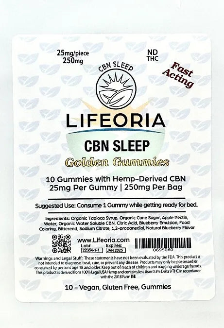 Lifeoria Sleep CBN Sample Pack Gummies