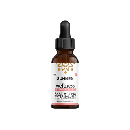 Full Spectrum Strawberry 1800mg Wellness Water Soluble