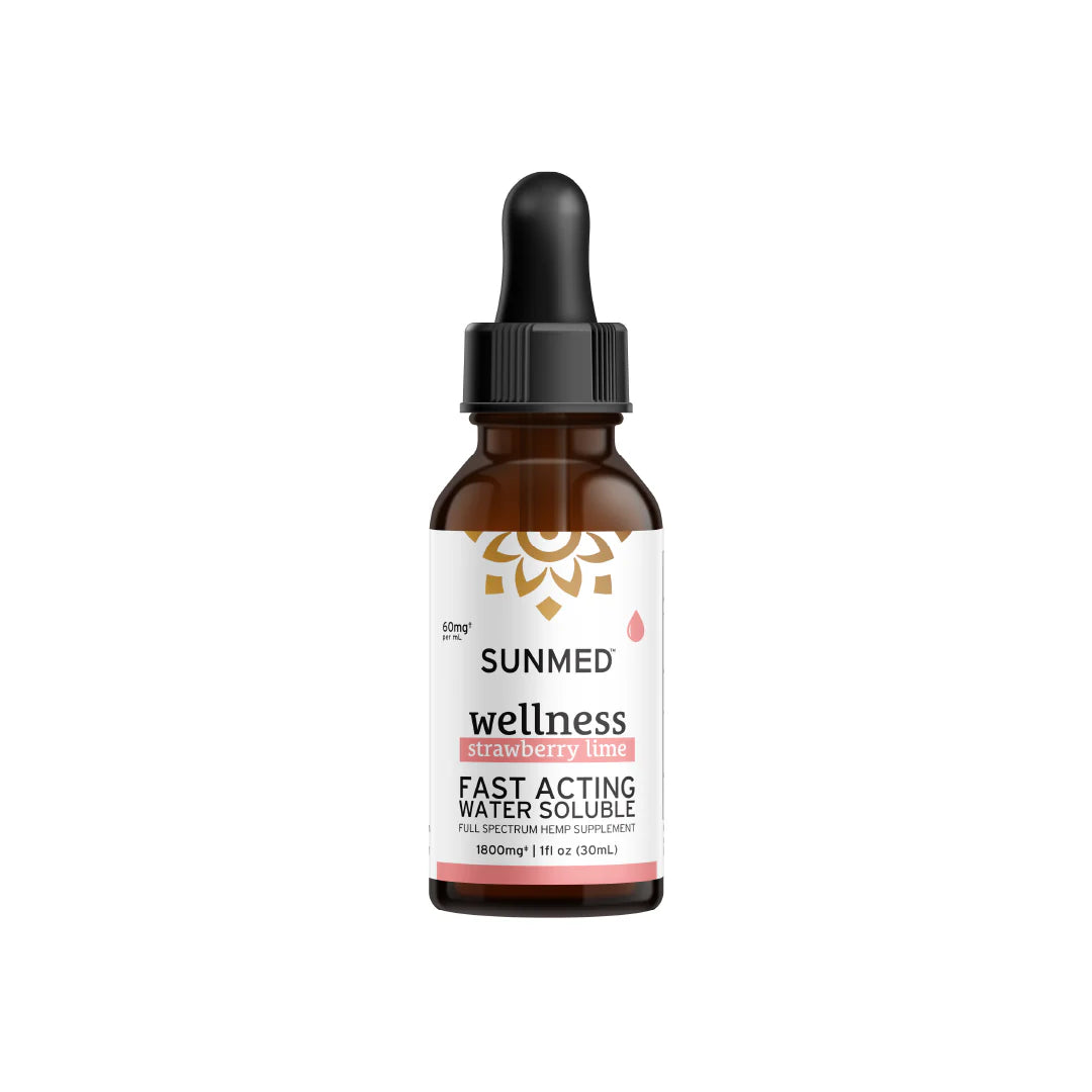 Full Spectrum Strawberry 1800mg Wellness Water Soluble