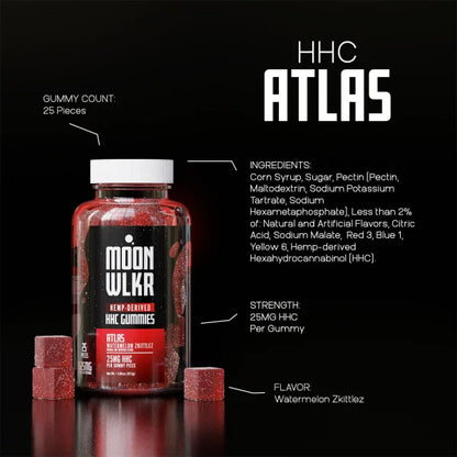 HHC 25 Gummies —Watermelon Zkittlez 25mg per piece
