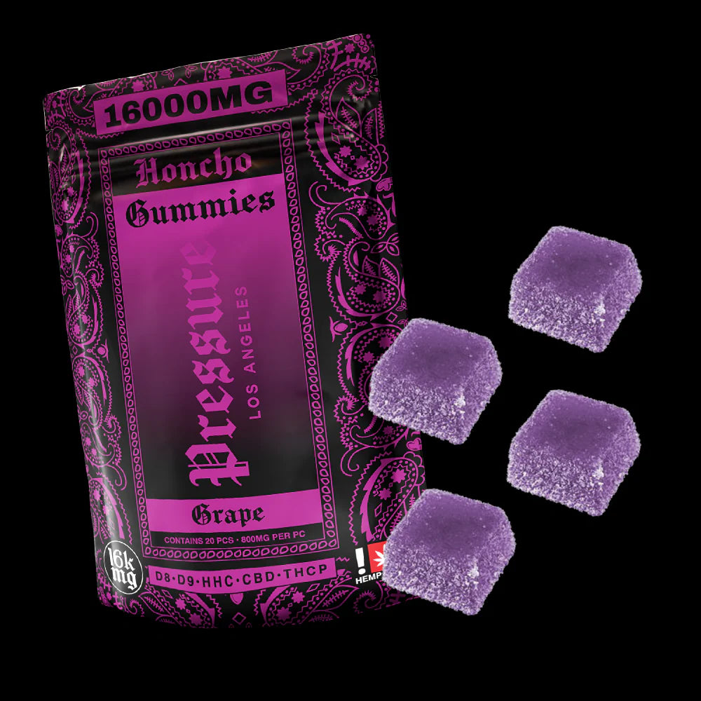 Pressure Honcho D9+ THCP Grape Gummies | (20ct) 16000mg