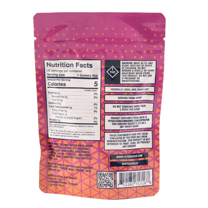 XITE Fruit Gummies | 1200MG Bag (10MG THC + 50MG CBD per gummy)